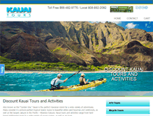 Tablet Screenshot of kauai-tours.com